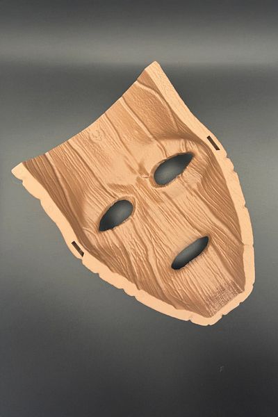 MEK Wooden Look Party Mask
