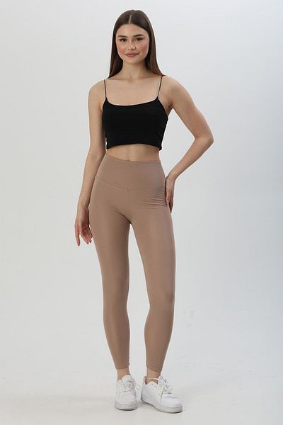 CALİENTE Leggings Sport Dalgıç Fit Slim Bej