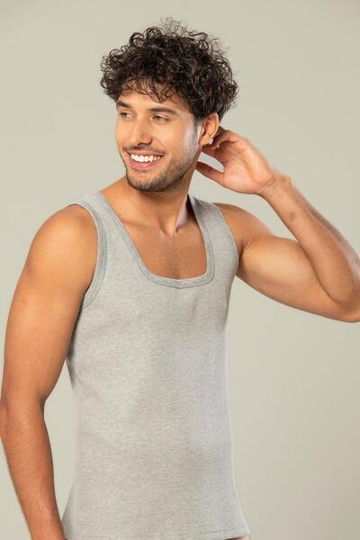 ERDEM İÇ GİYİM 3 Pack Erdem Men's Camisole Corded Tank Top