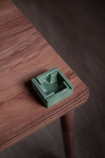 TABART "Labirent" Decorative Minimal Concrete Ashtray