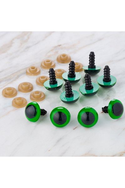 Hangora Loren 14 mm Green 5 Pairs Amigurumi Eyes