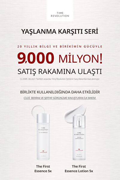 Missha Fermente İçerikli Ton Eşitleyici&Yaşlanma Karşıtı Losyon Time Revolution The First Essence Lotion 5x