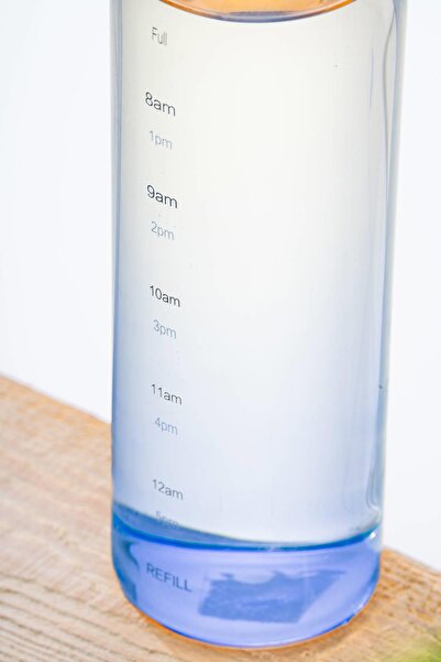 ACAR Pury Mavi Cam Su Matarası - 500 ml