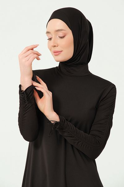 ALFASA Μαγιό Hijab με λεπτομέρεια με κορδόνια στους μανίκια
