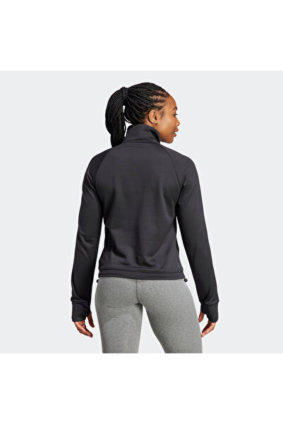 adidas W GG 1/4 ZIP BLACK Women's Tracksuit Top