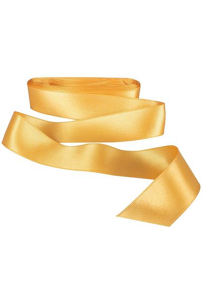 Hobigram Dark Yellow Satin Ribbon 3 cm 10 Meters, Bundle Dowry and Special Gift Decoration