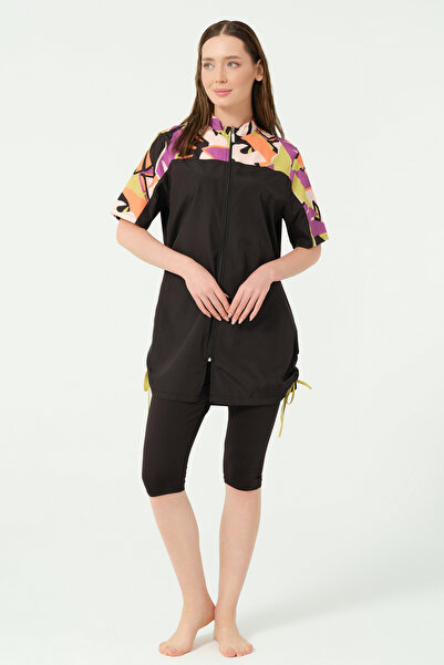 ALFASA Vivora Toplamalı Yarım Kol Yarı Kapalı Mayo