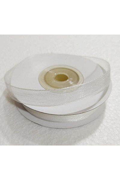 Hobigram White Organza - 23 Meters 1 Cm, Special Day Gift Decoration Ribbon