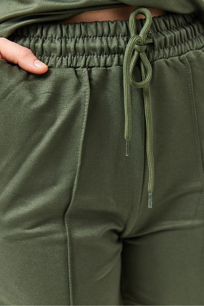 CALİENTE Modal Suit with Double Shorts Khaki