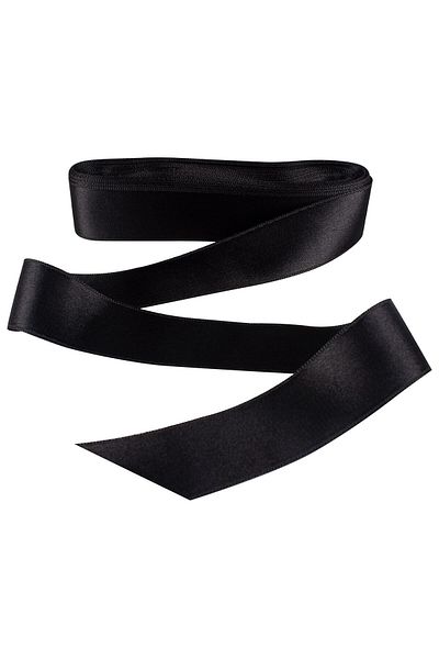 Hobigram Pitch Black Satin 3 cm 10 Meters, Bundle Dowry and Special Day Gift
