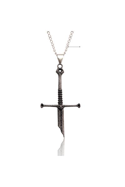 Choice Necklace Movie Aragorn Narsil Broken Sword Cosplay Necklace Vintage Punk Choker For Women Men Jewelr
