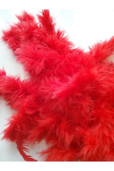 Hobigram Red Dress Ornament Packaging Feather Fine Otrishi Feather 2 Meters Bird Feather Fine Otrishi