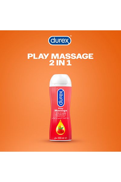 Durex جل تدليك منشط 2 في 1 للمناطق الحميمة مع الجوارانا 200 مل