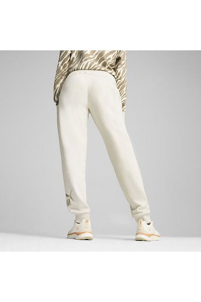 Puma 681496 -87 Ess Animal Pants Fl Γυναικεία Κρέμα Φούτερ