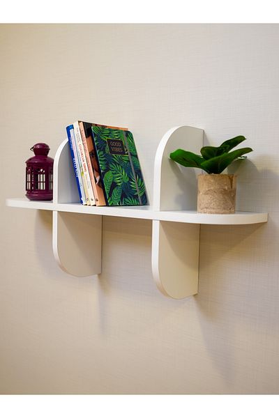 PEKA Decorative Wall Shelf - White
