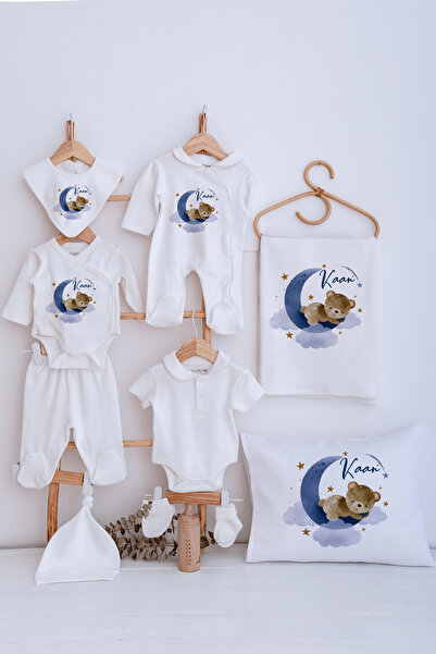 Lilabio Bebe Yaka İsme Özel Delux 12li Hastane Çıkışı Ayıcık