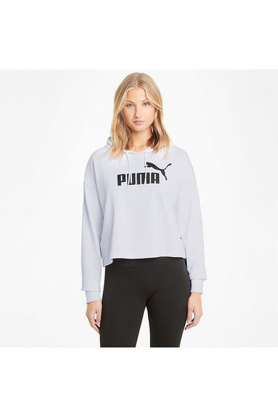 Puma Essentials Logo Γυναικείο λευκό φούτερ ( 586870 -02)