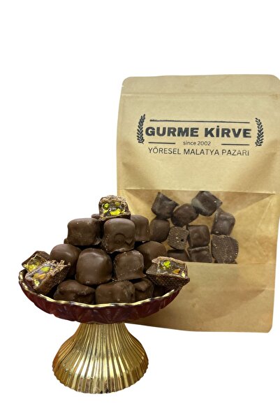 gurmekirve حلقوم تركي بالفستق مغطى بالشوكولاتة 400 جرام