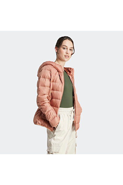 adidas W Ess L D Ho J Γυναικείο παλτό casual IK3239 Πορτοκαλί