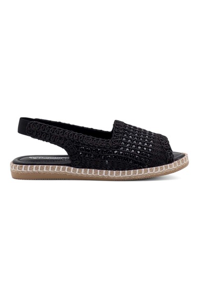 PANDORA MODA Y25.82.111 Crna ženska slamnata Sandale