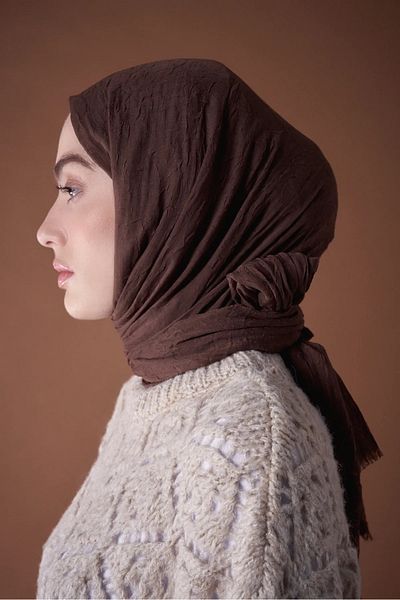 Modakaşmir MODAKŞMİR ACIKAHVE BAMBOO SHAL