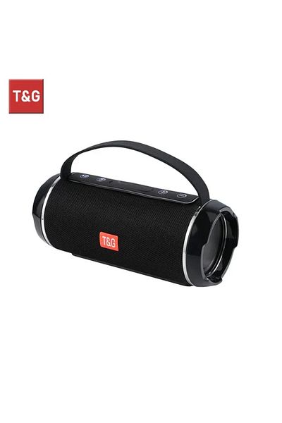 T&G Black T&G TG116C Bluetooth Speakers Wireless Powerful Portable Speakers Box Outdoor Speaker Subwoofe