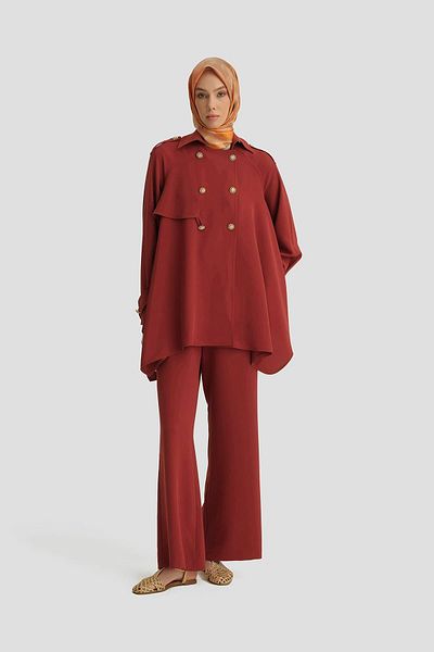 Armine Suit with Jacket 25Y6004 Dark Red