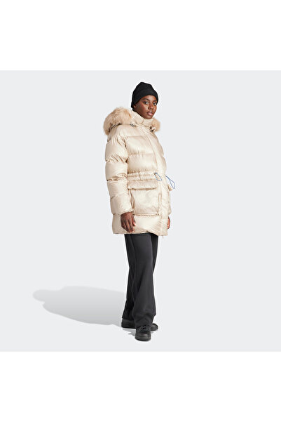 adidas Μπεζ Γυναικείο Παλτό - Originals IR7116