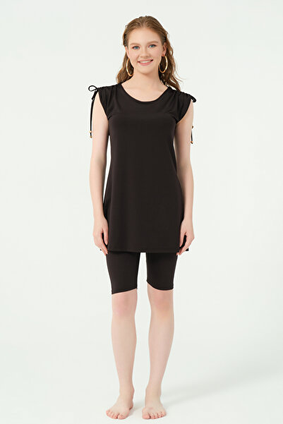 ALFASA Rustin Kol Toplamalı Sıfır Kol Yarı Kapalı Mayo