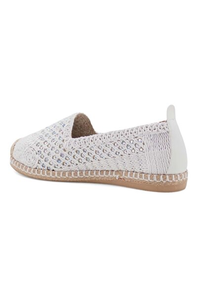 PANDORA MODA Pantofi albi cu espadrile din paie de damă Y25.82.112