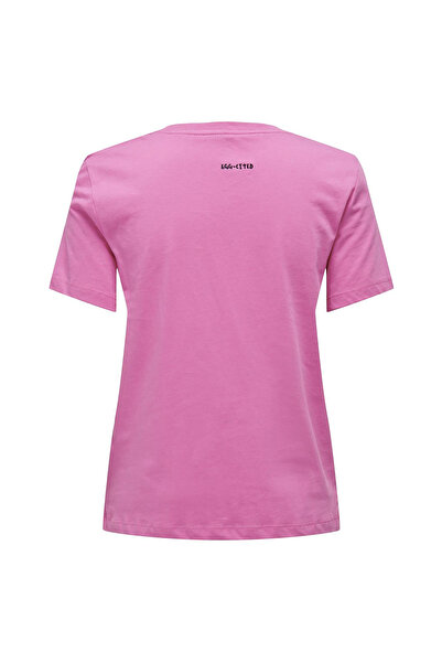 ONLY Γυναικείο ροζ μπλουζάκι Foodie Life (15316728-SMN)