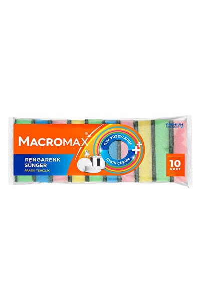 MATMEL Macromax Colorful Sponge 10 Pack 4 Pcs