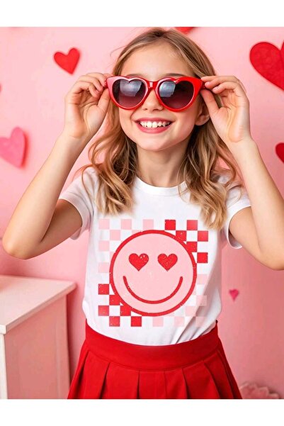 FAVORİST Παιδικό μπλουζάκι από βαμβακερό λαιμόκοψη με διάφορα εμπριμέ