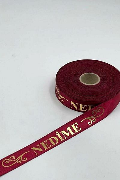 Hobigram 5 Pieces of Sleeve Ribbon: Night, Groomsman, Kirve, Bridesmaid, Gold Leaf