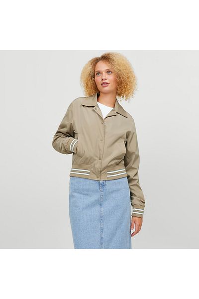 Jack & Jones Γυναικείο μπουφάν Beige Varsity - 12248534-CORN