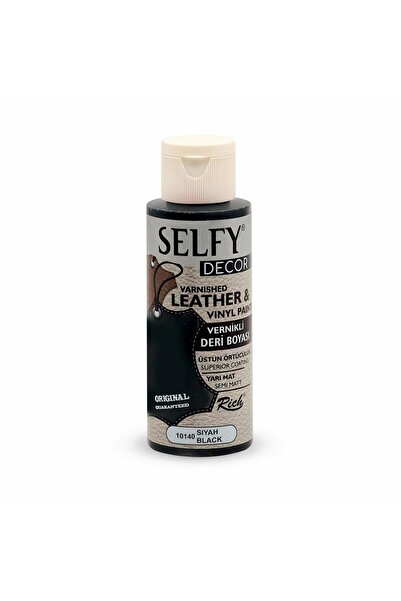 Rich SELFY DECOR DERİ BOYASI 120 CC SİYAH  Stok Kodu: SLD-120-10140