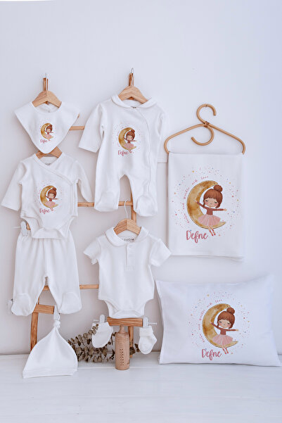 Lilabio Bebe Yaka İsme Özel Delux 12li Hastane Çıkışı Küçük Kız