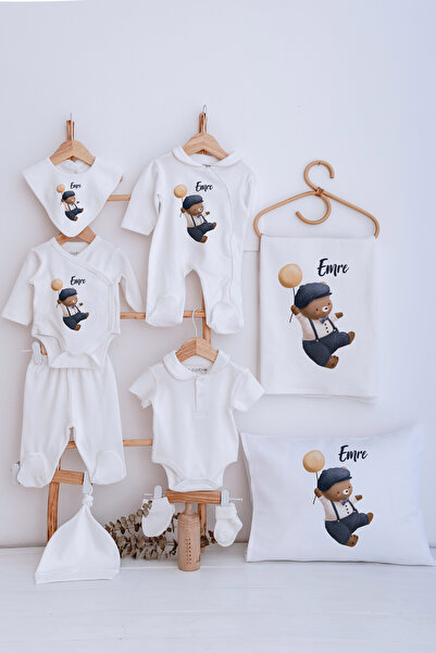 Lilabio Bebe Yaka İsme Özel Delux 12li Hastane Çıkışı Ayıcık