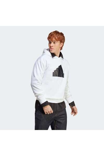 adidas Hanorac alb pentru bărbați Future Icons Badge Of Sport (IC3746)