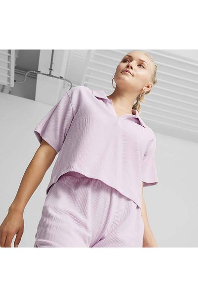 Puma HER Polo Purple Women's Polo T-shirt
