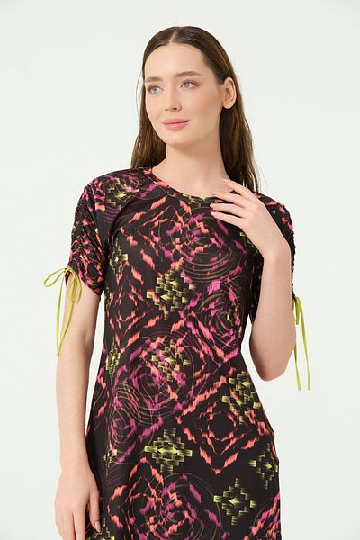 ALFASA Half Sleeve Half Closed Swimsuit with Flared Sleeves