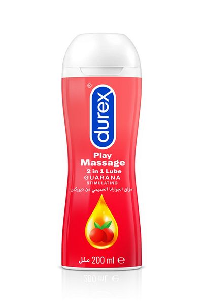 Durex جل تدليك منشط 2 في 1 للمناطق الحميمة مع الجوارانا 200 مل