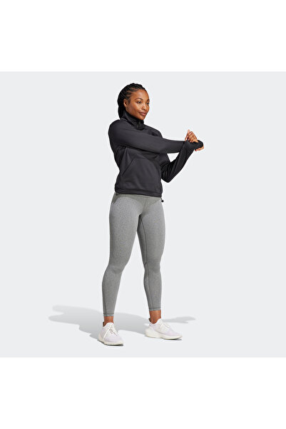 adidas W GG 1/4 ZIP BLACK Women's Tracksuit Top