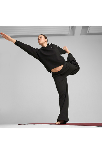 Puma Q4 Studio Textured Kadın Siyah Sweatshirt (525756-01)