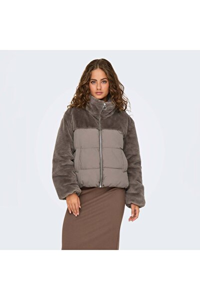 ONLY Γυναικείο καφέ παλτό Wanja (15292945-WAL)