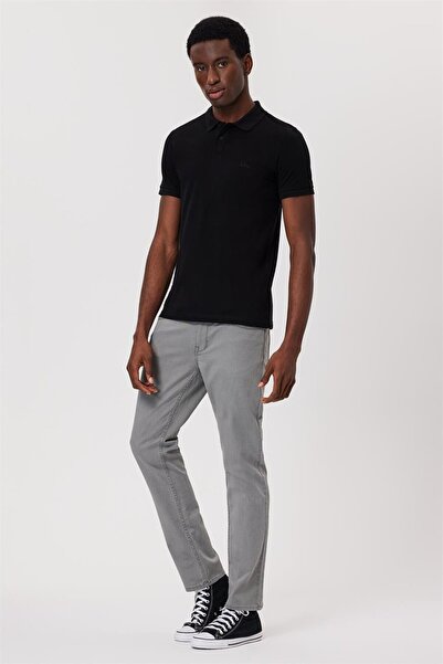 Lee Cooper Мъжка тениска с поло яка 232 LCM 242048 TWINS BLACK