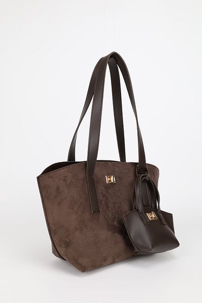 NOTHING Mini Bag with Chain - Detailed with Charm - Large Size Hand and Shoulder Bag