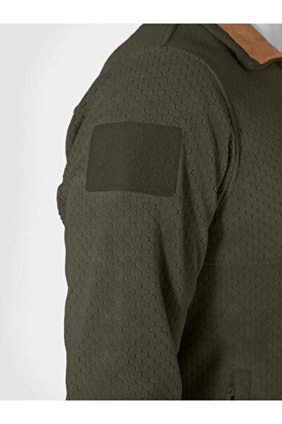 Mudeir Turtleneck Honeycomb Fleece Yalım Khaki, Winter, Anti-Sweat, Operation Fleece