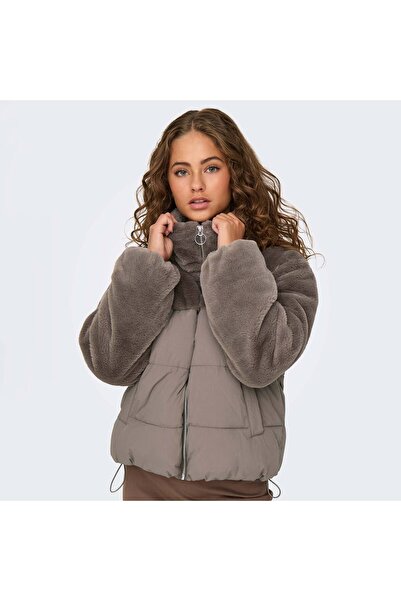 ONLY Γυναικείο καφέ παλτό Wanja (15292945-WAL)