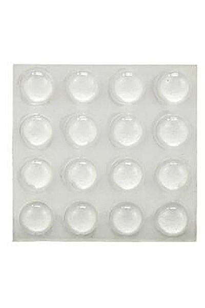 ACE 16-Piece Round Vinyl Self-Adhesive Pads 10mm